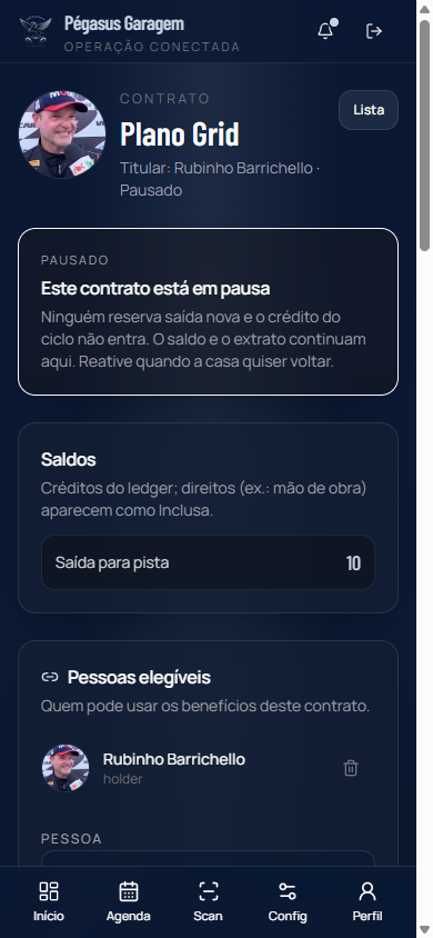 Ficha do contrato pausado