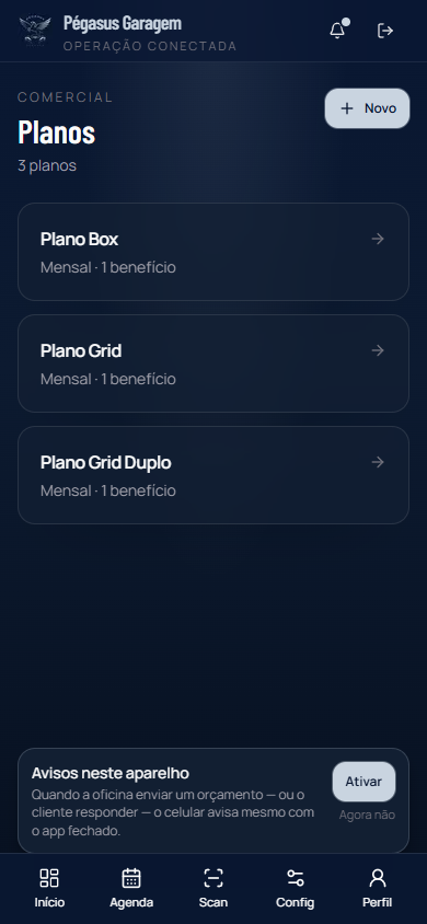 Lista de planos