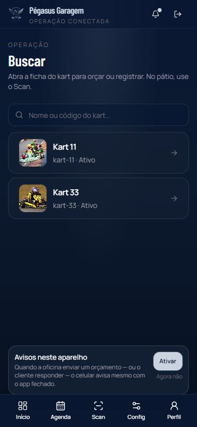 Busca de karts